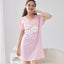 Time to Sleep Short Sleeves Sleep Dress