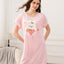 Rabbit Strawberry So Sweet Short Sleeves Polyester Cotton Sleep Dress