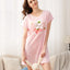 Rabbit Strawberry So Sweet Short Sleeves Polyester Cotton Sleep Dress