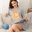 Squirrel Home Sweet Nut Short Sleeves Polyester Cotton Sleep Dress