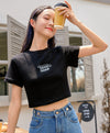 Chasing Dreams Tight Fit Crop Tee