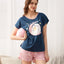 Seal Lost in the Stars Short Sleeves Polyester Cotton Top & Bottom Sleep Set