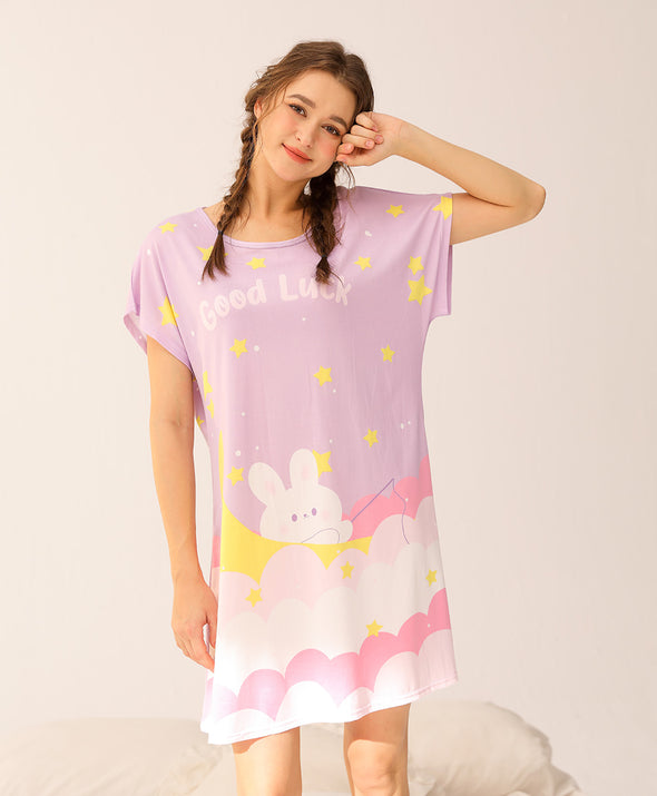 Good Luck Moon Rabbit Sleep Dress