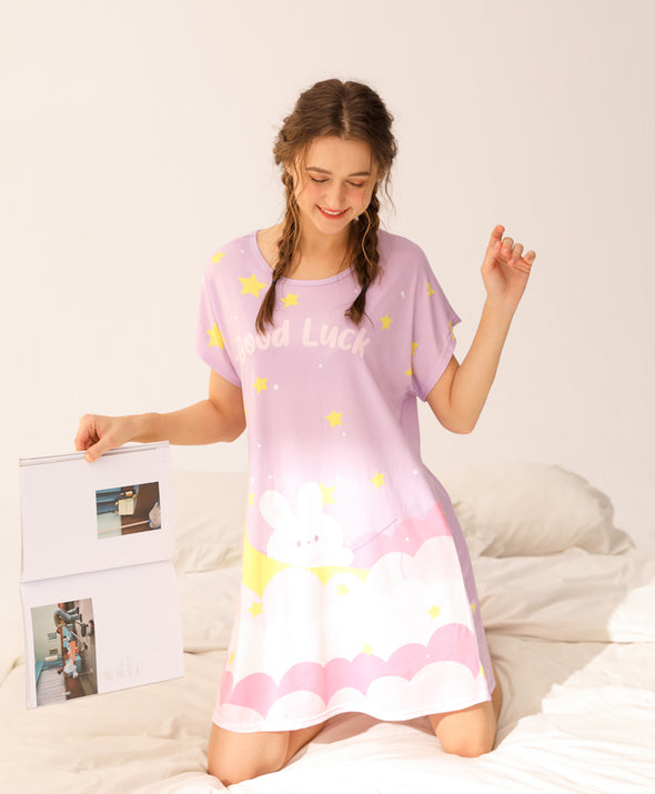 Good Luck Moon Rabbit Sleep Dress