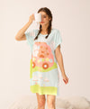 Rabbit and Bear On The Road Sleep Dress