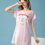 Berry Sweet Short Sleeves Sleep Dress