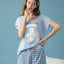 Best Friends Snooze Club Short Sleeves Top & Shorts Sleep Set
