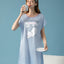 Best Friends Snooze Club Short Sleeves Sleep Dress