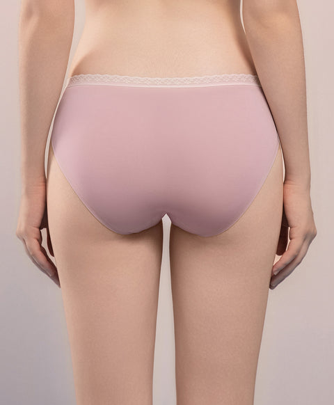 Lacey Laminated Low Waist Midi Panties