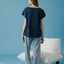 Egg-citing Short Sleeves Top & Long Pants Sleep Set