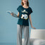 Egg-citing Short Sleeves Top & Long Pants Sleep Set