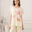 Cozy Animal Party Time Short Sleeves Microfiber Top & Bottom Sleep Set