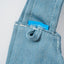 Stay Bloom Denim Smiley Tote Bag