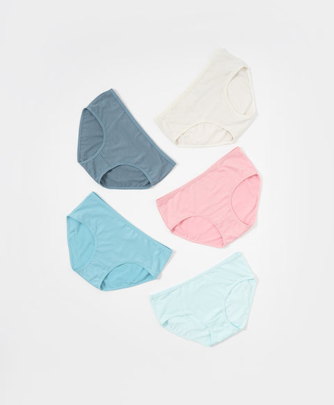 Winter Cotton Low Waist Hipster 5pcs Pack Panties