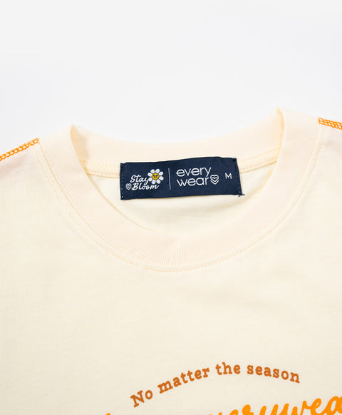 Stay Bloom Short Sleeves Relaxed Fit Tee