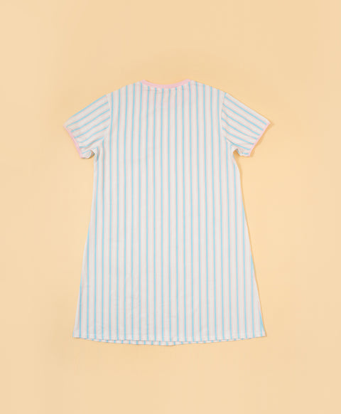 Meow-lloweeen Party Short Sleeves Sleep Dress