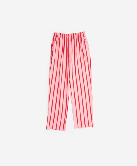 BedMood Cremo & Mello No Rush. No Rules Cotton Blend Short Sleeves Top & Long Pants Set - Pink