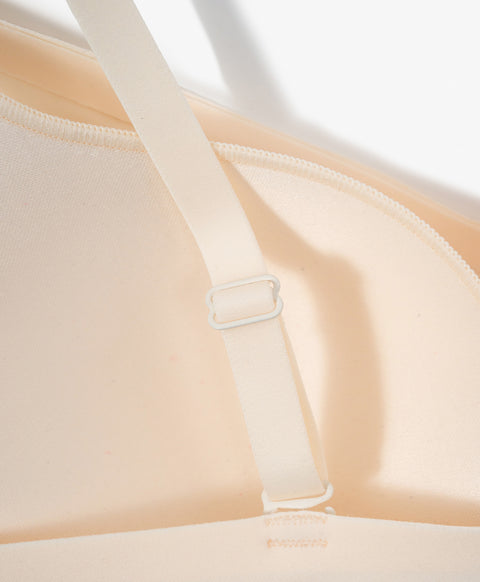 Bare Essentials Wireless V-Neck 3/4 Cup Demi Bra