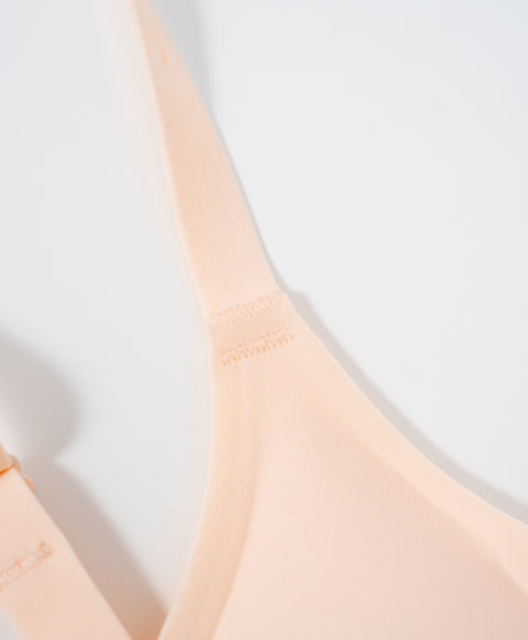 Marshmallow Kiss: Mirror Skin Triangle Wireless Bra with Back Hook – New & Improved