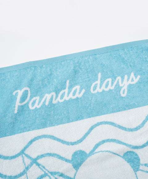 Fishing Panda Graphic Cotton Bath Towel