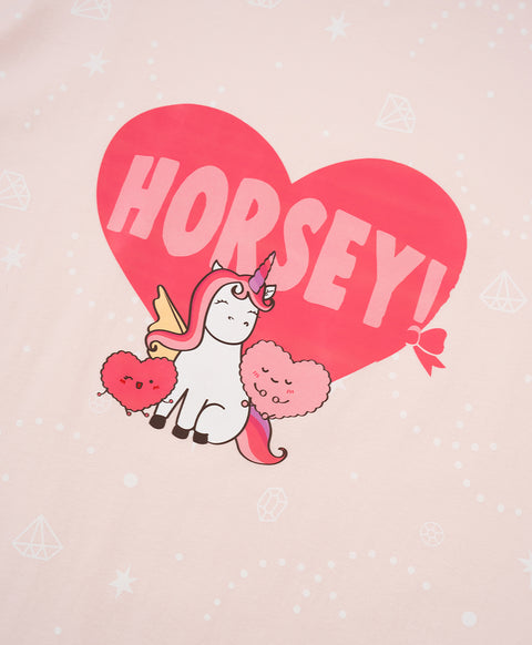 Horsey Hooray! Long Sleeves Dress