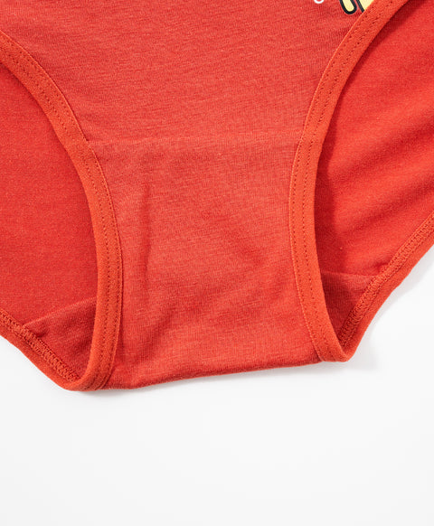 Harmony & Cookies Pizza Paradise Low Waist Hipster 5pcs Lyocell Cotton Spandex Graphic Pack Panties