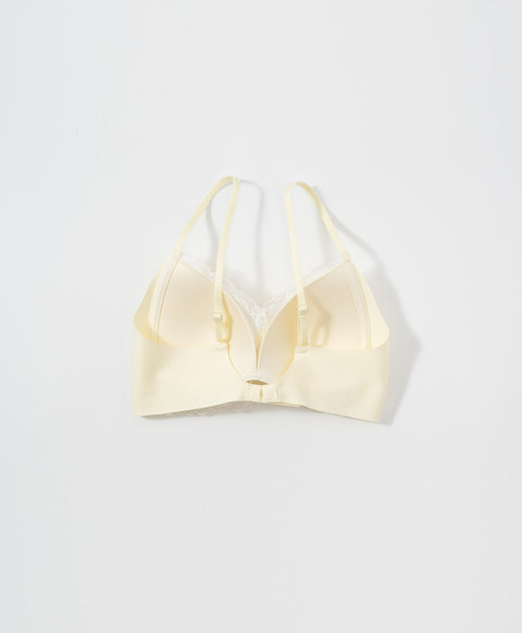 Lace Journal Collection Wireless Triangle Cup Lightly-Lined Lace Bra With Back Hook