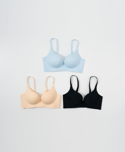 Laminated Clean Cut 3/4 Cup Wireless Demi Bra