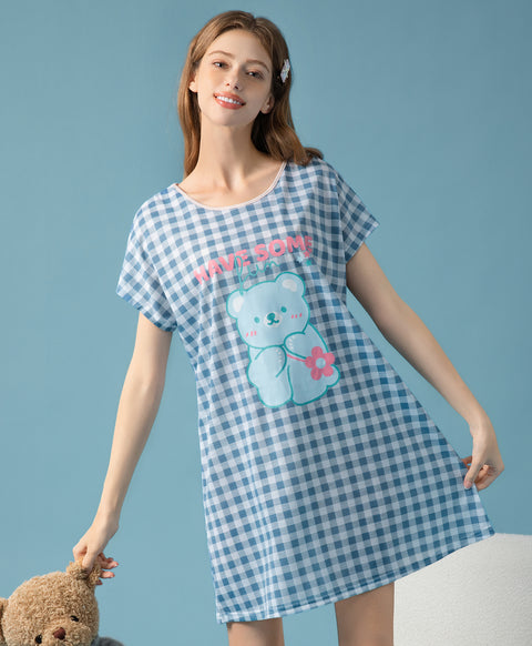 Have Some Fun Short Sleeves Sleep Dress