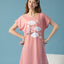 Smiles Happy Cute Short Sleeves Sleep Dress