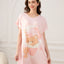 Dreamy Ice Cream Bear Microfiber Short Sleeves Sleep Dress
