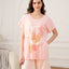 Dreamy Ice Cream Bear Short Sleeves Microfiber Top & Bottom Sleep Set