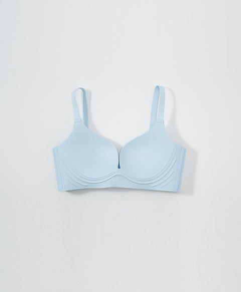 Laminated Clean Cut 3/4 Cup Wireless Demi Bra
