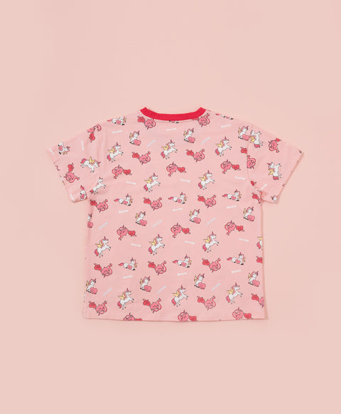 Junior Horsey Hooray! Short Sleeves Top & Pants Set