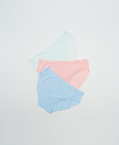 Simple Laminated Low Waist Mini Panties
