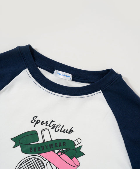 Go For It! Raglan Long Sleeves Baby Tee