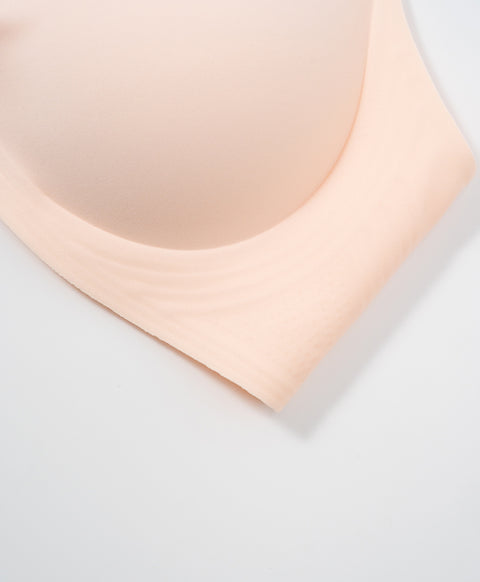 Marshmallow Kiss: Mirror Skin Triangle Wireless Bra with Back Hook – New & Improved