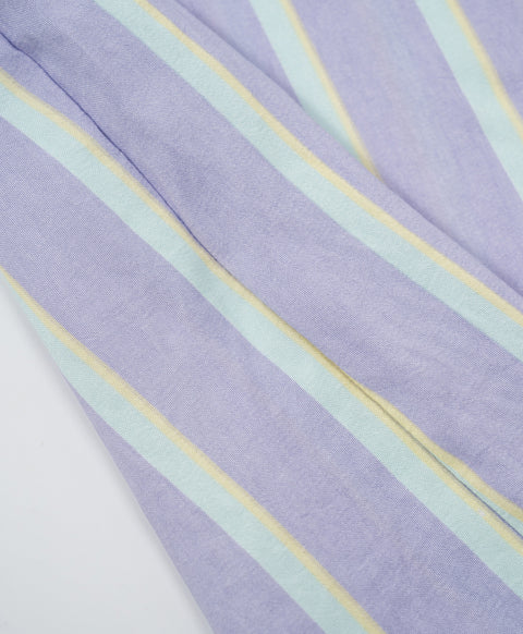BedMood Cremo Mentally Unavailable. Physically Comfy Polyester PJ Short Sleeves Top & Shorts Set - Purple