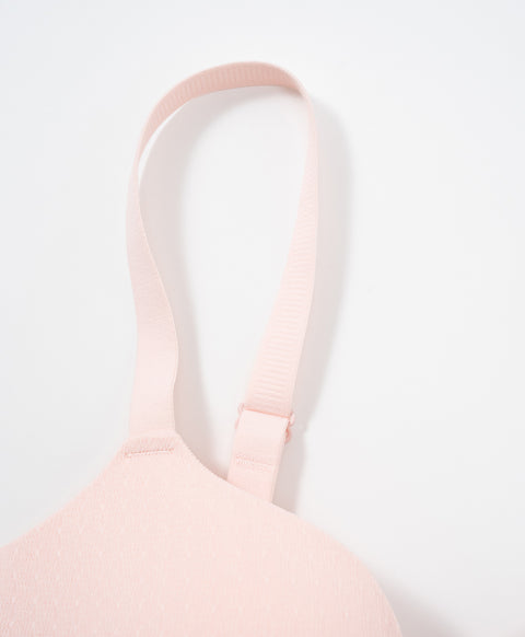 Blush Nightfall Jacquard 3/4 Cup Wireless Push Up Bra