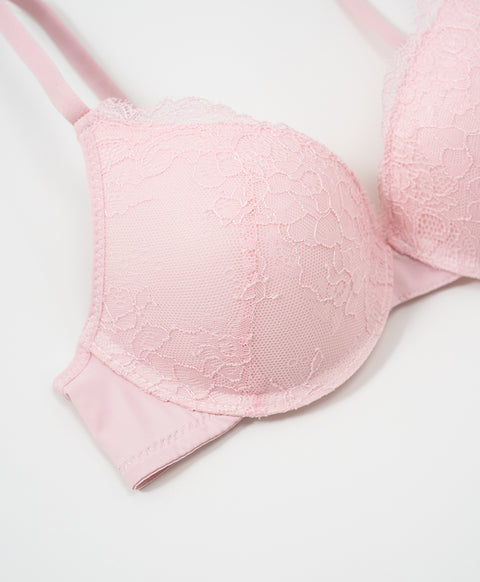 Designer 3/4 Cup Underwired Bra Set with Panties (B Cup)