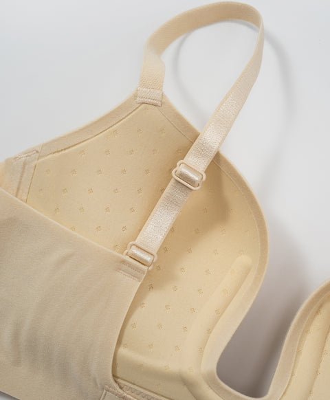 Second Skin Soft Seamless Wireless Low-Back Demi Push Up Plunge Bra