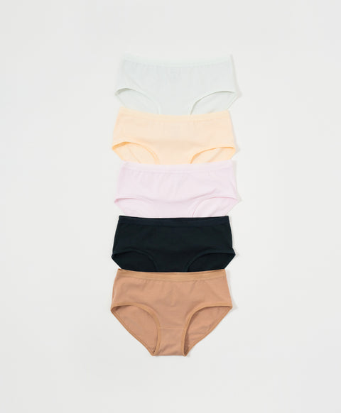 Spring Neutrals 5-pack Low-waist Hipster Panties