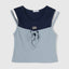 Dream Squad Fake 2-piece Sleeveless Top