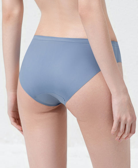 Simple Laminated Low Waist Mini Panties