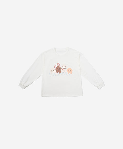Gentle Harmony Long Sleeves Top & Shorts Set