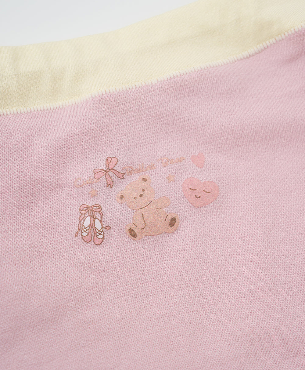 Junior Ballet Bear Cotton Low Waist Boxshorts Panties