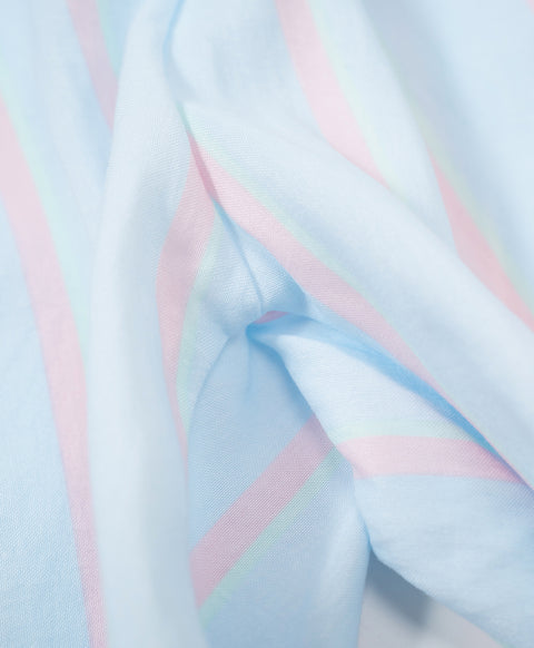 BedMood Mello Nothing Scheduled. Don't Ask. Polyester PJ Short Sleeves Top & Shorts Set - Blue