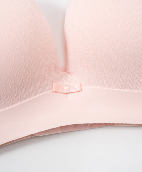 Blush Nightfall Jacquard 3/4 Cup Wireless Push Up Bra