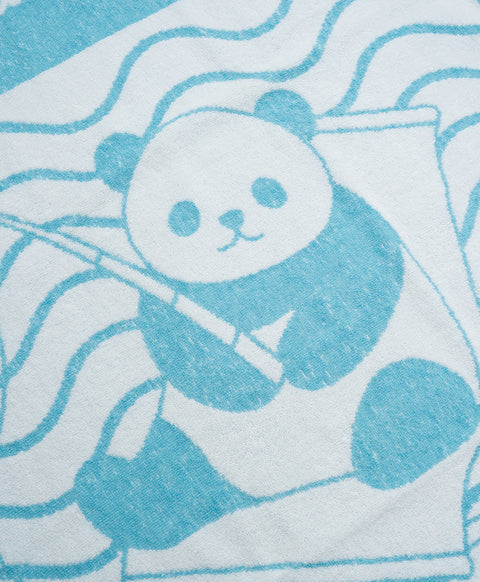 Fishing Panda Graphic Cotton Bath Towel