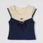 Dream Squad Fake 2-piece Sleeveless Top